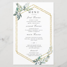 Budget Gold Lijst Flyer Rustic Foliage Wedding