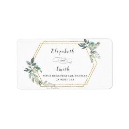 Budget Gold Lijst Flyer Rustic Foliage Wedding Etiket