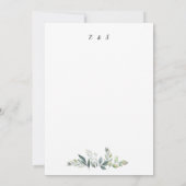 Budget Gold Lijst Flyer Rustic Foliage Wedding Kaart (Achterkant)