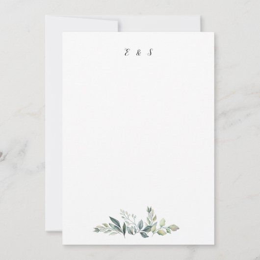 Budget Gold Lijst Flyer Rustic Foliage Wedding Kaart (Achterkant)