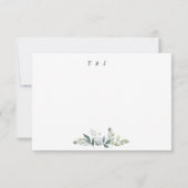 Budget Gold Lijst Flyer Rustic Foliage Wedding RSVP Kaartje (Achterkant)