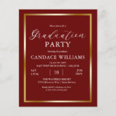 Budget Gold Lijst minimalistische partijuitnodigin Flyer (Voorkant)