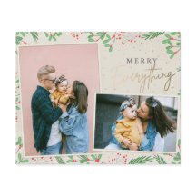 Budget Gold Merry All Photo Holiday Card