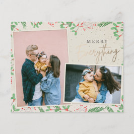 Budget Gold Merry All Photo Holiday Card