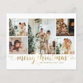 BUDGET Gold Merry Christmas Heart Script 5 Foto (Voorkant)