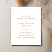 Budget Gold Minimalistische eenvoudige bruiloft ui