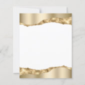 Budget Gold Mirror Foil 50th Anniversary Invite (Achterkant)