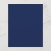 Budget Gold & Navy Foliage Weddenschap (Achterkant)