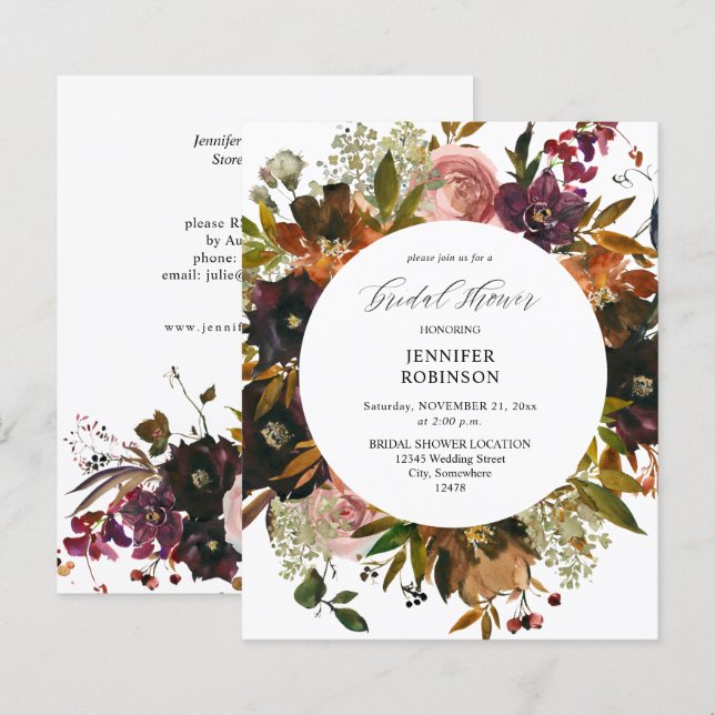 Budget Gold, Paars en Blush Pink Vrijgezellenfeest (Voorkant / Achterkant)