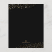 Budget Gold Poinsettias - Uitnodiging tot kerstmis Flyer (Achterkant)