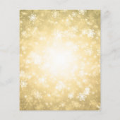 Budget Gold Red Diamonds Glitter Xmas nodigt u uit Flyer (Achterkant)