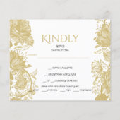 BUDGET/GOLD RSVP Card-Flyer. Flyer (Achterkant)
