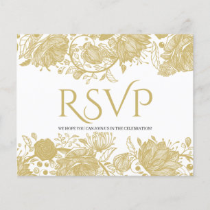 BUDGET/GOLD RSVP Card-Flyer. Flyer