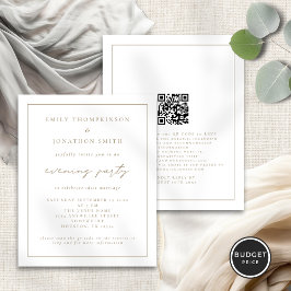 Budget Gold Script Avond Huwelijksavond Uitnodigen