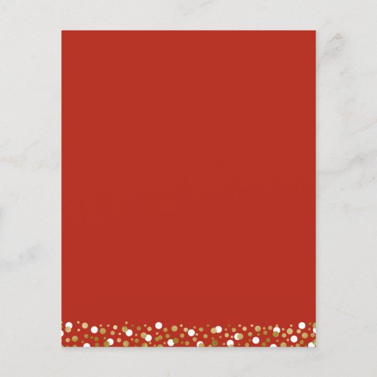 Budget Gold Script Confetti Afstudeerder (Achterkant)