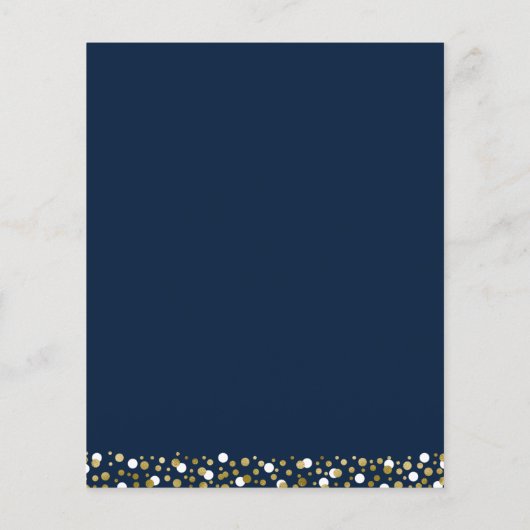 Budget Gold Script Confetti Afstudeerder (Achterkant)