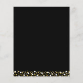 Budget Gold Script Confetti Afstudeerder (Achterkant)