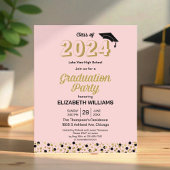 Budget Gold Script Confetti Afstudeerder