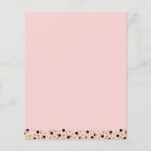 Budget Gold Script Confetti Afstudeerder (Achterkant)