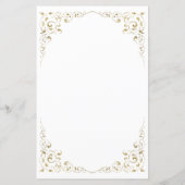 Budget Gold Script Foliage Weduwen Uitnodiging (Achterkant)