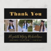 BUDGET Gold Script Modern 3 Photo Afstudeerder Har Flyer (Voorkant)