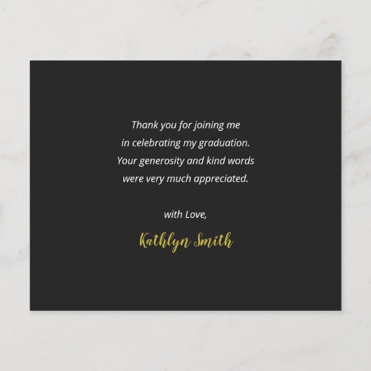 BUDGET Gold Script Moderne Photo Afstudeerder Hart (Achterkant)