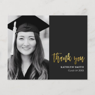 BUDGET Gold Script Moderne Photo Afstudeerder Hart