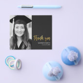 BUDGET Gold Script Moderne Photo Afstudeerder Hart Flyer (Enkel)