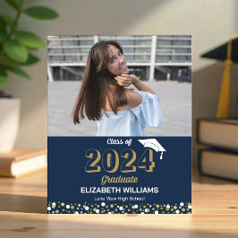 Budget Gold Script Photo Afstuderen Aankondiging