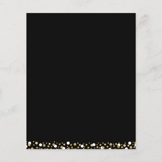 Budget Gold Script Photo Afstuderen Aankondiging (Achterkant)