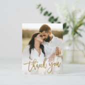 Budget Gold Script Photo Weduwnaar Hartelijk dank (Staand voorkant)