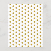 Budget Gold Snowflake-kerstfeestelijke fotokaart (Achterkant)