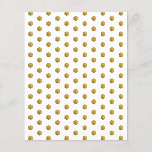 Budget Gold Snowflake-kerstfeestelijke fotokaart (Achterkant)