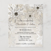 Budget Gold Snowflakes Winter Weddenschap (Voorkant)