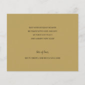 Budget Gold Stars Merry kerstWenskaart (Achterkant)