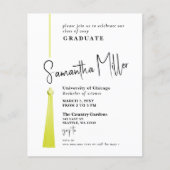 Budget Gold Tassel Photo Afstuderen Invitation (Voorkant)