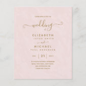 BUDGET Gold Text Monochrome dubbelzijdig elegant (Voorkant)