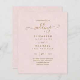 BUDGET Gold Text Monochrome dubbelzijdig elegant