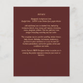 BUDGET Gold Text Monochrome dubbelzijdig elegant Flyer (Achterkant)