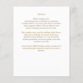 BUDGET Gold Text Monochrome dubbelzijdig elegant Flyer (Achterkant)