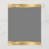 Budget Gold Torn Edge Gray Wedding (Achterkant)