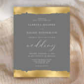 Budget Gold Torn Edge Gray Wedding