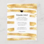 BUDGET Gold Waterverf Penseel Foto Afstudeerder Ha Flyer (Achterkant)