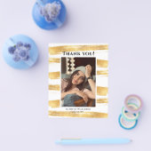 BUDGET Gold Waterverf Penseel Foto Afstudeerder Ha Flyer (Enkel)