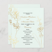 Budget Gold Wedding Program. (Voorkant / Achterkant)