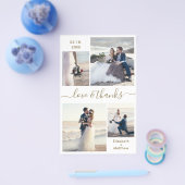 Budget Gold White Collage Weddenschap Bedankt Flye Flyer (Enkel)