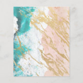 Budget Golden Beach Anchor Wedding Invitation (Achterkant)