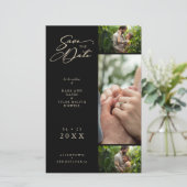 Budget Golden Effect Black Fancy Collage 3 Foto's (Staand voorkant)