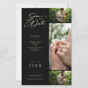 Budget Golden Effect Black Fancy Collage 3 Foto's