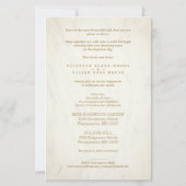 Budget Golden Lace Ornament Flourish Photo Couple  (Achterkant)